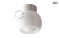 Lampa biała lampa ścienna lub sufitowa ze szklanym kloszem - Ø 11 cm light.072.c.w.glass004 Zangra różne warianty