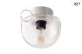 Lampa biała lampa ścienna lub sufitowa ze szklanym kloszem - Ø 11 cm light.072.c.w.glass004 Zangra różne warianty