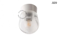 Lampa biała lampa ścienna lub sufitowa ze szklanym kloszem - Ø 11 cm light.072.c.w.glass004 Zangra różne warianty