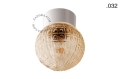 Lampa biała lampa ścienna lub sufitowa ze szklanym kloszem - Ø 11 cm light.072.c.w.glass004 Zangra różne warianty
