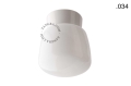 Lampa biała lampa ścienna lub sufitowa ze szklanym kloszem - Ø 11 cm light.072.c.w.glass004 Zangra różne warianty