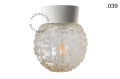 Lampa biała lampa ścienna lub sufitowa ze szklanym kloszem - Ø 11 cm light.072.c.w.glass004 Zangra różne warianty