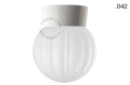 Lampa biała lampa ścienna lub sufitowa ze szklanym kloszem - Ø 11 cm light.072.c.w.glass004 Zangra różne warianty