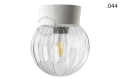 Lampa biała lampa ścienna lub sufitowa ze szklanym kloszem - Ø 11 cm light.072.c.w.glass004 Zangra różne warianty
