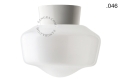 Lampa biała lampa ścienna lub sufitowa ze szklanym kloszem - Ø 11 cm light.072.c.w.glass004 Zangra różne warianty