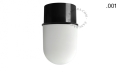 Lampa czarna lampa ścienna lub sufitowa - szklany klosz - Ø 8 cm light.131.b.glass001 Zangra różne warianty