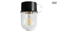Lampa czarna lampa ścienna lub sufitowa - szklany klosz - Ø 8 cm light.131.b.glass001 Zangra różne warianty