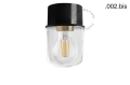 Lampa czarna lampa ścienna lub sufitowa - szklany klosz - Ø 8 cm light.131.b.glass001 Zangra różne warianty