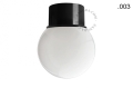 Lampa czarna lampa ścienna lub sufitowa - szklany klosz - Ø 8 cm light.131.b.glass001 Zangra różne warianty
