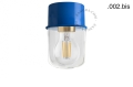 Lampa niebieska lampa ścienna lub sufitowa - szklany klosz - Ø 8 cm light.131.bl.glass001 Zangra różne warianty 