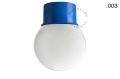 Lampa niebieska lampa ścienna lub sufitowa - szklany klosz - Ø 8 cm light.131.bl.glass001 Zangra różne warianty 
