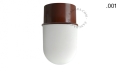 Lampa brązowa lampa ścienna lub sufitowa - szklany klosz - Ø 8 cm light.131.br.glass001 Zangra różne warianty 
