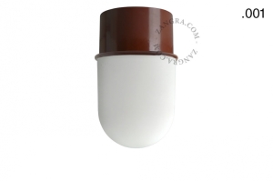 Lampa brązowa lampa ścienna lub sufitowa - szklany klosz - Ø 8 cm light.131.br.glass001 Zangra różne warianty 