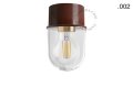 Lampa brązowa lampa ścienna lub sufitowa - szklany klosz - Ø 8 cm light.131.br.glass001 Zangra różne warianty 