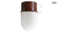 Lampa brązowa lampa ścienna lub sufitowa - szklany klosz - Ø 8 cm light.131.br.glass001 Zangra różne warianty 