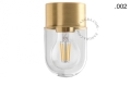 Lampa mosiężna lampa ścienna lub sufitowa - szklany klosz - Ø 8 cm light.131.go.glass001 Zangra różne warianty  