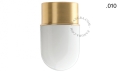 Lampa mosiężna lampa ścienna lub sufitowa - szklany klosz - Ø 8 cm light.131.go.glass001 Zangra różne warianty  