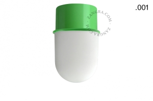 Lampa zielona lampa ścienna lub sufitowa - szklany klosz - Ø 8 cm light.131.gr.glass001 Zangra różne warianty