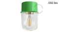 Lampa zielona lampa ścienna lub sufitowa - szklany klosz - Ø 8 cm light.131.gr.glass001 Zangra różne warianty