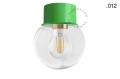 Lampa zielona lampa ścienna lub sufitowa - szklany klosz - Ø 8 cm light.131.gr.glass001 Zangra różne warianty