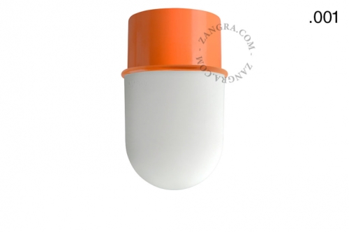 Lampa pomarańczowa lampa ścienna lub sufitowa - szklany klosz - Ø 8 cm light.131.o.glass001 Zangra różne warianty 