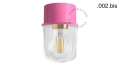 Lampa różowa lampa ścienna lub sufitowa - szklany klosz - Ø 8 cm light.131.p.glass001 Zangra różne warianty