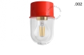 Lampa czerwona lampa ścienna lub sufitowa - szklany klosz - Ø 8 cm light.131.r.glass001 Zangra różne warianty 