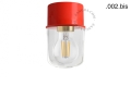 Lampa czerwona lampa ścienna lub sufitowa - szklany klosz - Ø 8 cm light.131.r.glass001 Zangra różne warianty 
