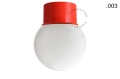 Lampa czerwona lampa ścienna lub sufitowa - szklany klosz - Ø 8 cm light.131.r.glass001 Zangra różne warianty 