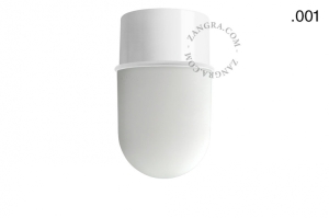 Lampa biała lampa ścienna lub sufitowa - szklany klosz - Ø 8 cm light.131.w.glass001 Zangra różne warianty  