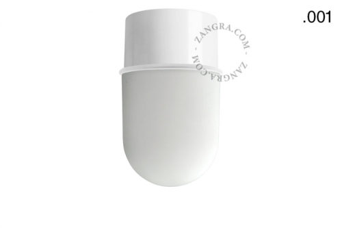 Lampa biała lampa ścienna lub sufitowa - szklany klosz - Ø 8 cm light.131.w.glass001 Zangra różne warianty  