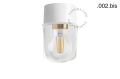 Lampa biała lampa ścienna lub sufitowa - szklany klosz - Ø 8 cm light.131.w.glass001 Zangra różne warianty  
