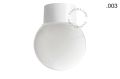 Lampa biała lampa ścienna lub sufitowa - szklany klosz - Ø 8 cm light.131.w.glass001 Zangra różne warianty  
