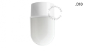 Lampa biała lampa ścienna lub sufitowa - szklany klosz - Ø 8 cm light.131.w.glass001 Zangra różne warianty  