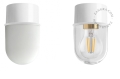 Lampa biała lampa ścienna lub sufitowa - szklany klosz - Ø 8 cm light.131.w.glass001 Zangra różne warianty  