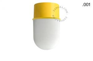 Lampa żółta lampa ścienna lub sufitowa - szklany klosz - Ø 8 cm light.131.y.glass001 Zangra różne warianty   