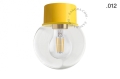 Lampa żółta lampa ścienna lub sufitowa - szklany klosz - Ø 8 cm light.131.y.glass001 Zangra różne warianty   