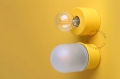Lampa żółta lampa ścienna lub sufitowa - szklany klosz - Ø 8 cm light.131.y.glass001 Zangra różne warianty   
