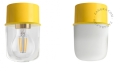 Lampa żółta lampa ścienna lub sufitowa - szklany klosz - Ø 8 cm light.131.y.glass001 Zangra różne warianty   