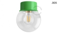 Lampa zielona lampa ścienna lub sufitowa - szklany klosz - Ø 10 cm light.167.gr.glass004 Zangra różne warianty  