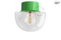 Lampa zielona lampa ścienna lub sufitowa - szklany klosz - Ø 10 cm light.167.gr.glass004 Zangra różne warianty  