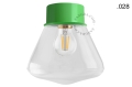 Lampa zielona lampa ścienna lub sufitowa - szklany klosz - Ø 10 cm light.167.gr.glass004 Zangra różne warianty  