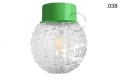 Lampa zielona lampa ścienna lub sufitowa - szklany klosz - Ø 10 cm light.167.gr.glass004 Zangra różne warianty  