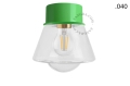 Lampa zielona lampa ścienna lub sufitowa - szklany klosz - Ø 10 cm light.167.gr.glass004 Zangra różne warianty  
