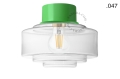 Lampa zielona lampa ścienna lub sufitowa - szklany klosz - Ø 10 cm light.167.gr.glass004 Zangra różne warianty  