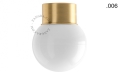 Lampa lampa z mosiądzu ze szklanym kloszem - Ø 10 cm light.167.go.glass004 Zangra różne warianty