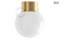 Lampa lampa z mosiądzu ze szklanym kloszem - Ø 10 cm light.167.go.glass004 Zangra różne warianty