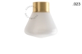 Lampa lampa z mosiądzu ze szklanym kloszem - Ø 10 cm light.167.go.glass004 Zangra różne warianty