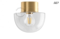 Lampa lampa z mosiądzu ze szklanym kloszem - Ø 10 cm light.167.go.glass004 Zangra różne warianty