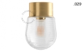 Lampa lampa z mosiądzu ze szklanym kloszem - Ø 10 cm light.167.go.glass004 Zangra różne warianty